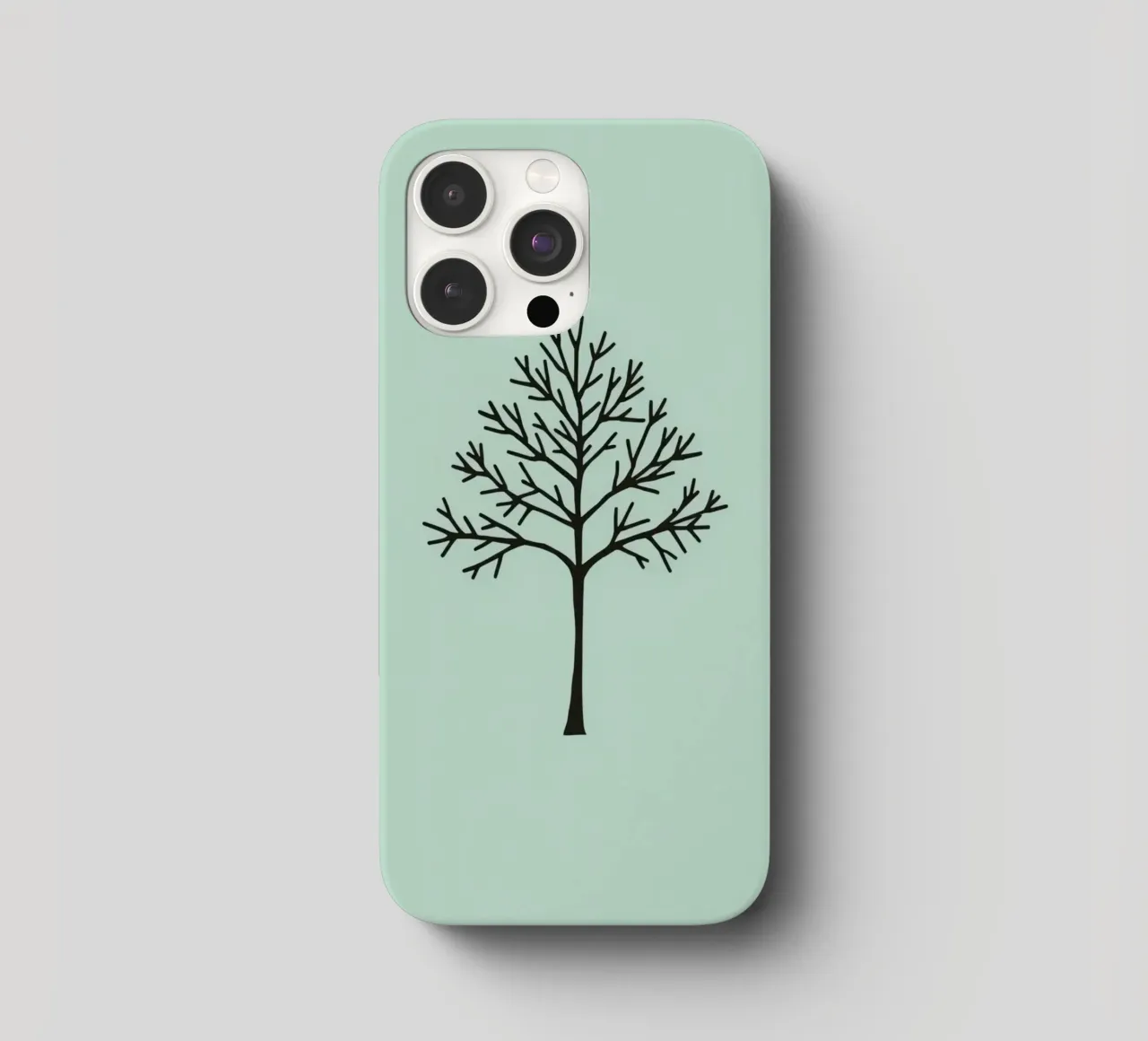 Minimalist tree design with intricate branch patterns iphone case by DesignDoodle