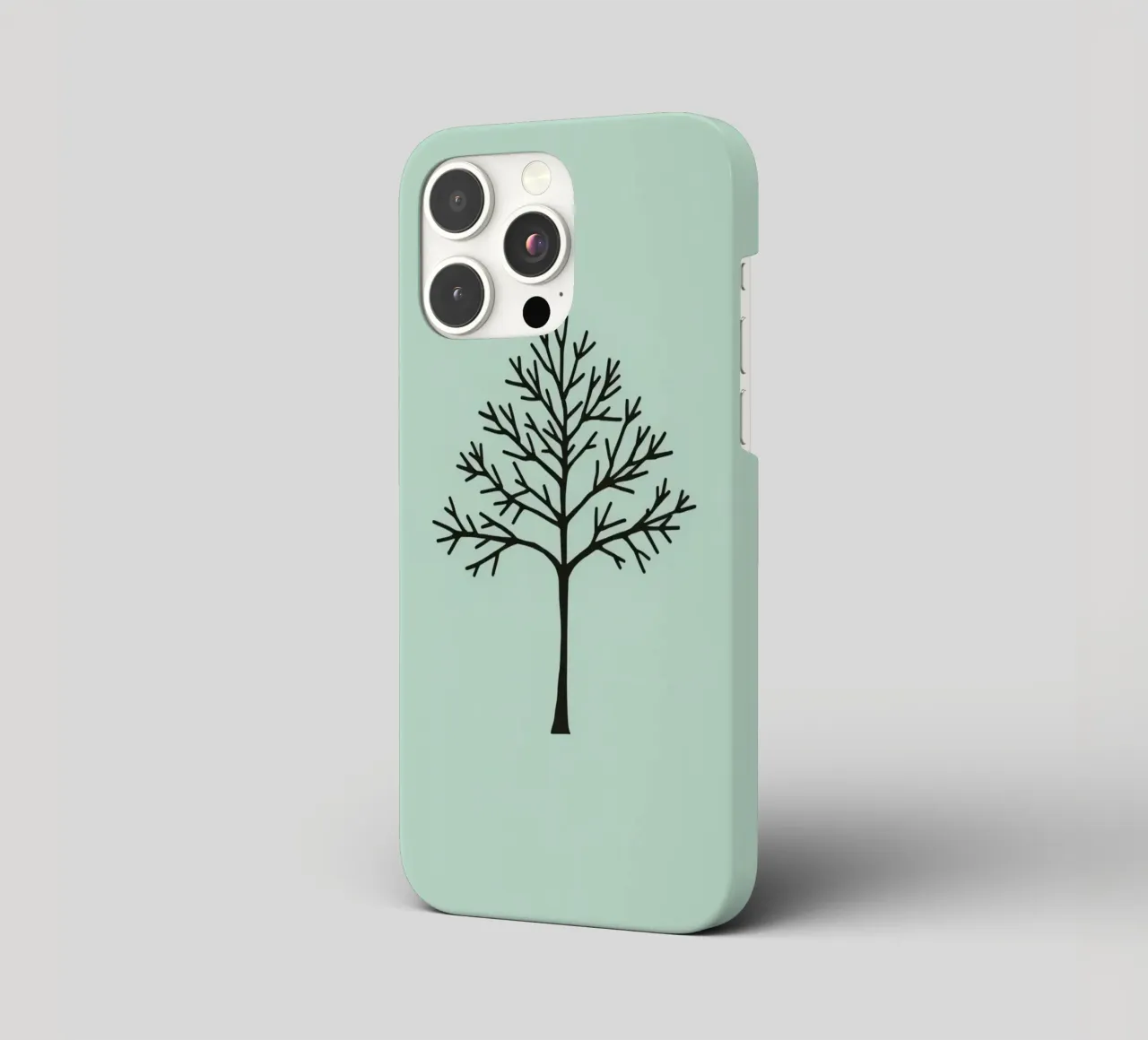 Minimalist tree design with intricate branch patterns iphone case by DesignDoodle