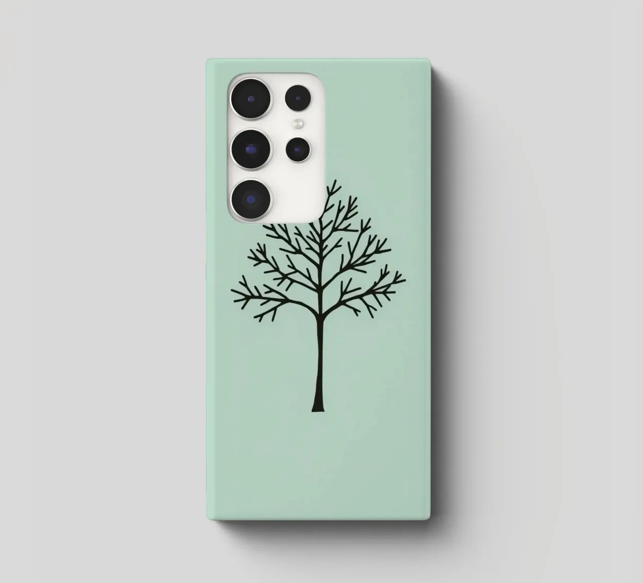 Minimalist tree design with intricate branch patterns samsung phone case by DesignDoodle