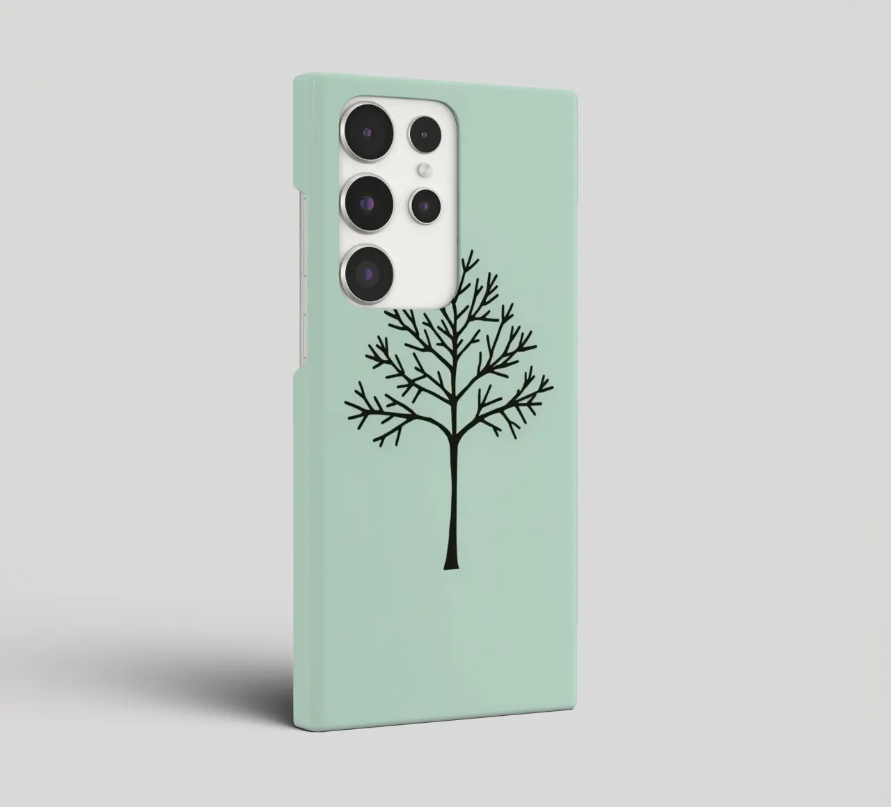 Minimalist tree design with intricate branch patterns samsung phone case by DesignDoodle