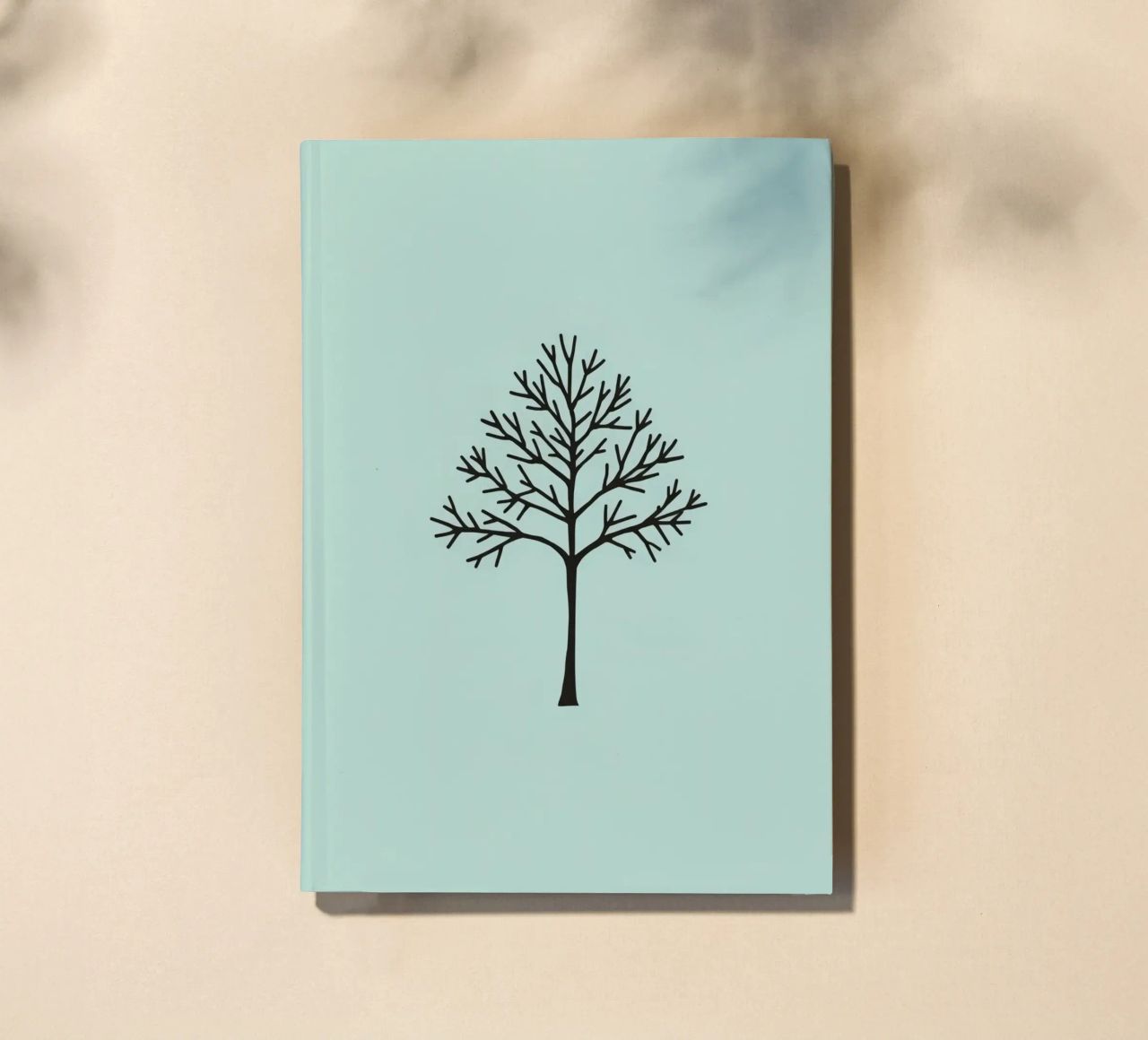Minimalist tree design with intricate branch patterns notebook by DesignDoodle
