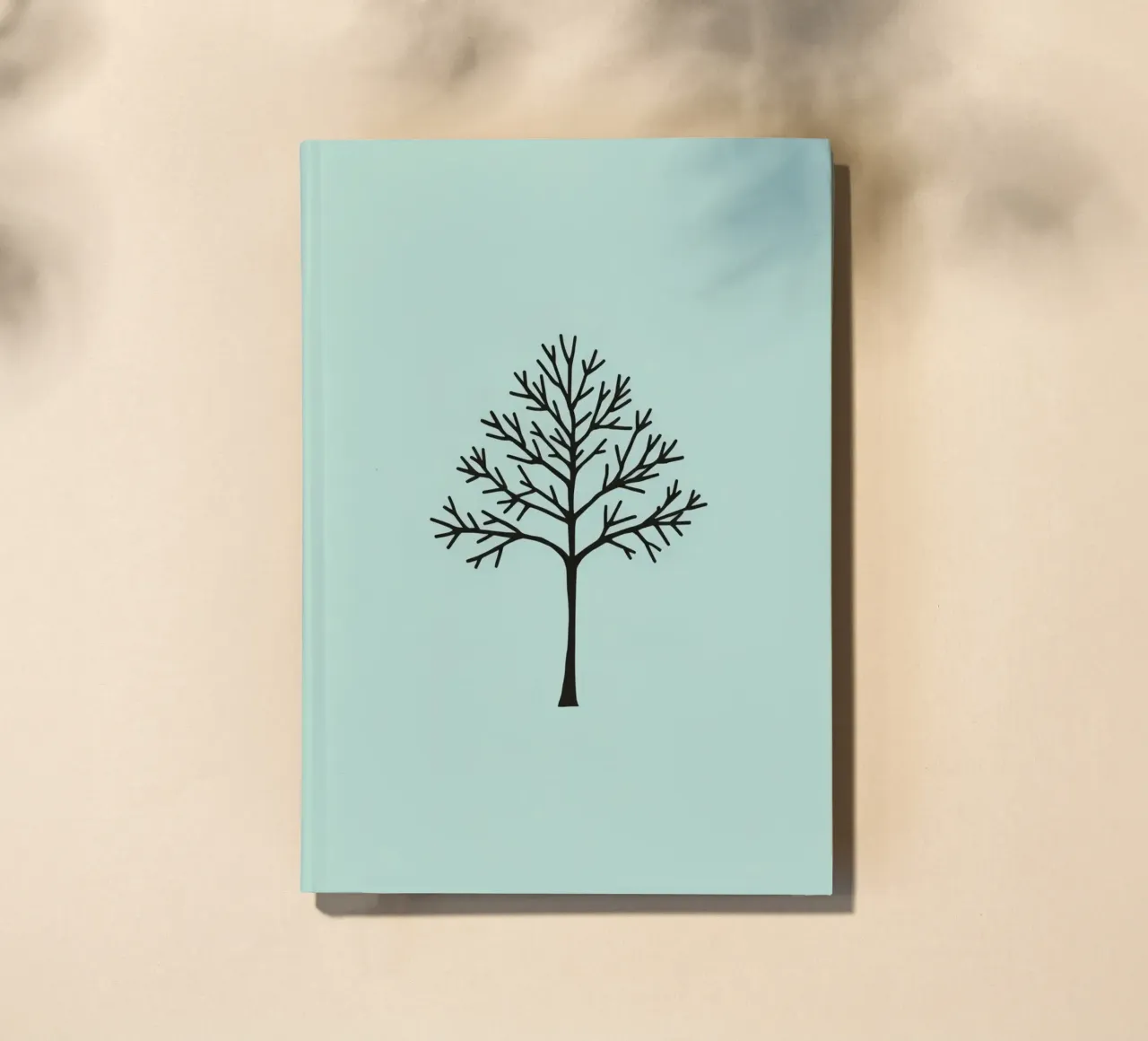 Minimalist tree design with intricate branch patterns notebook by DesignDoodle