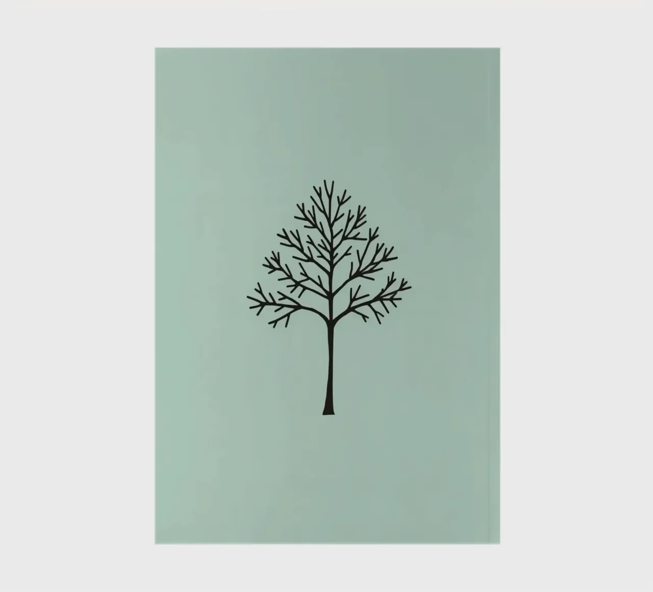 Minimalist tree design with intricate branch patterns notebook by DesignDoodle