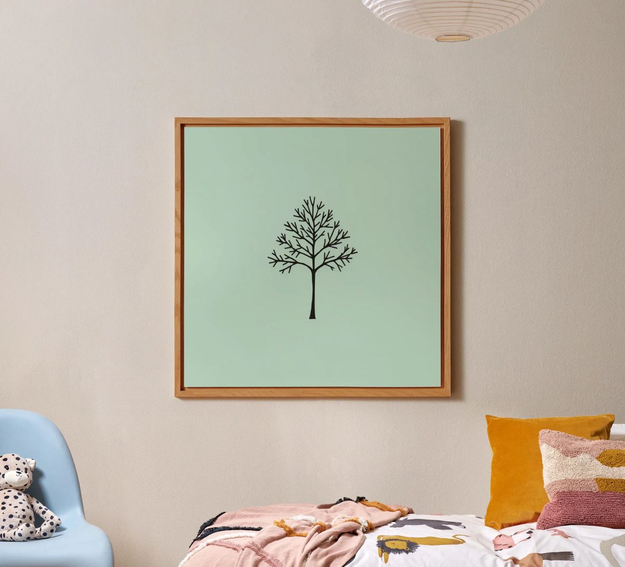 Minimalist tree design with intricate branch patterns alu-dibond by DesignDoodle