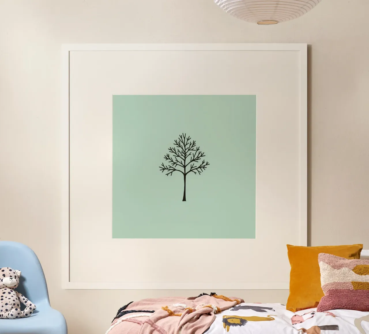 Minimalist tree design with intricate branch patterns poster by DesignDoodle