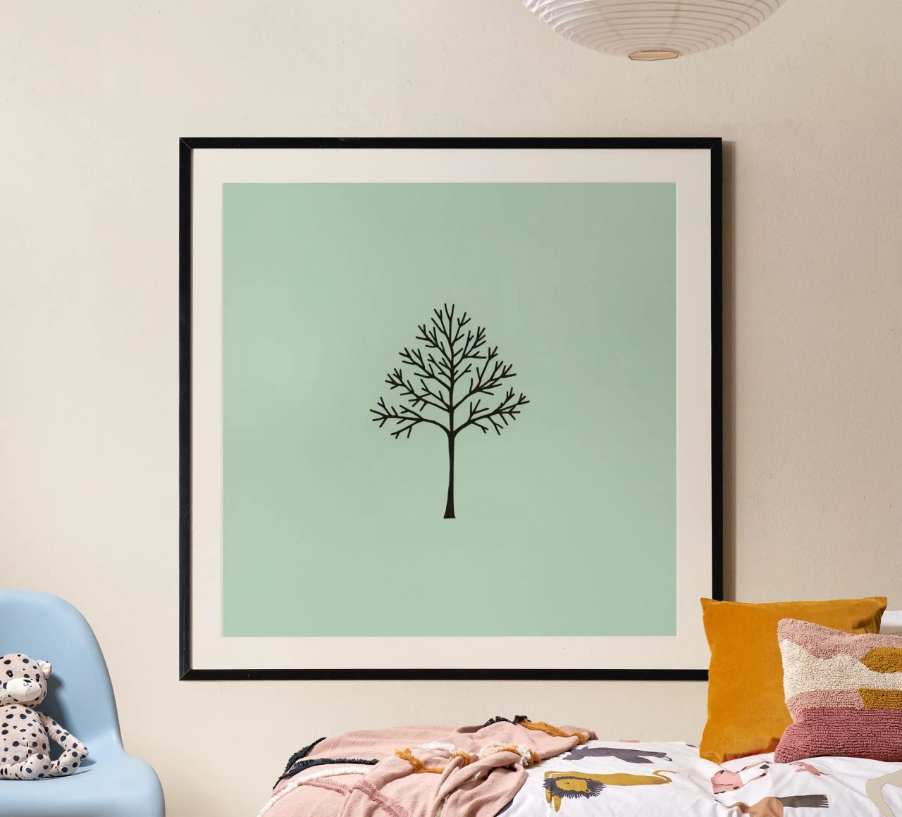 Minimalist tree design with intricate branch patterns hahnemühle by DesignDoodle