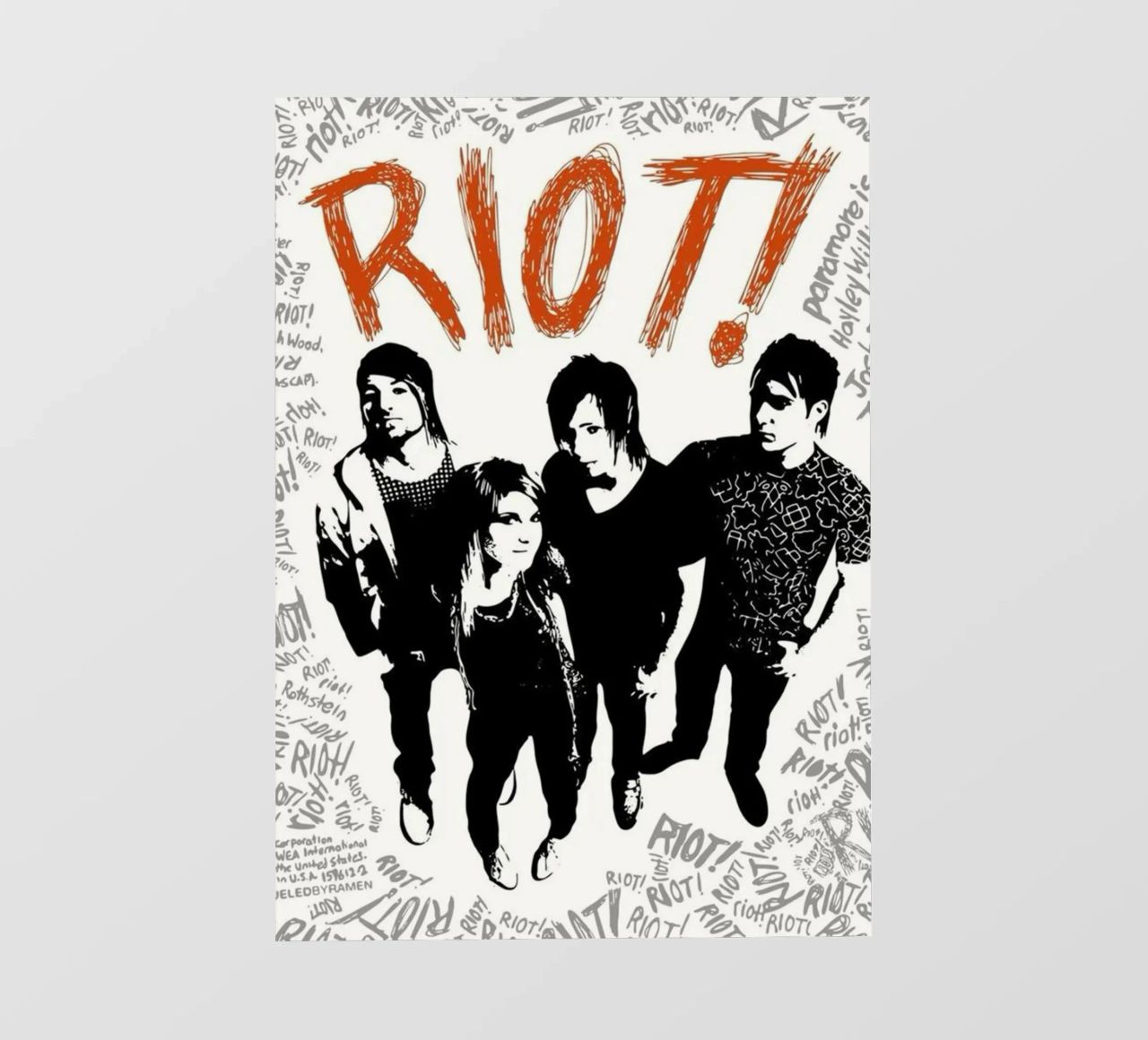 Rivolta dei Paramore! telo in pvc da ariscepmex