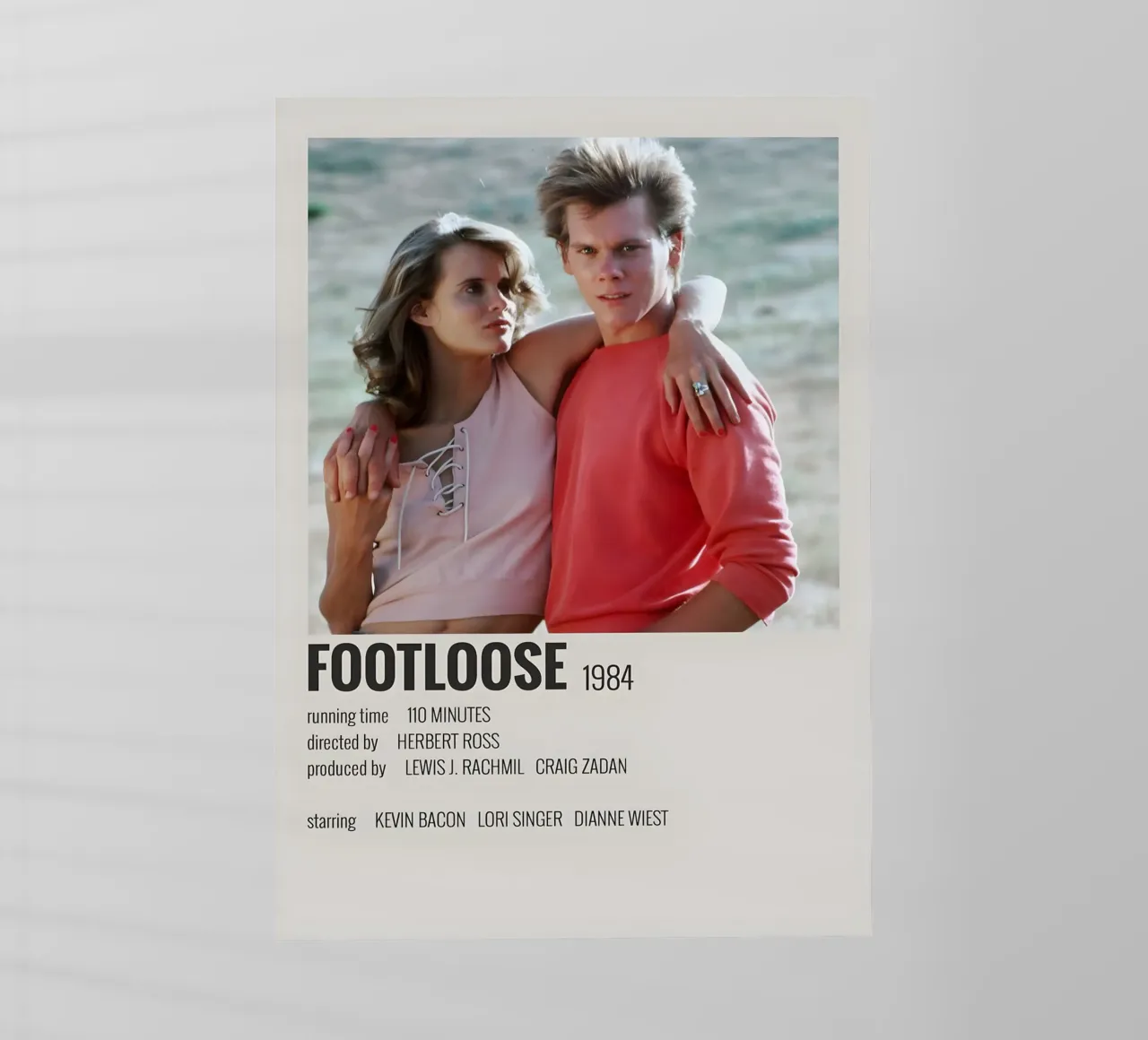 FOOTLOOSE 1984 pellicola backlit da MVFminimalist