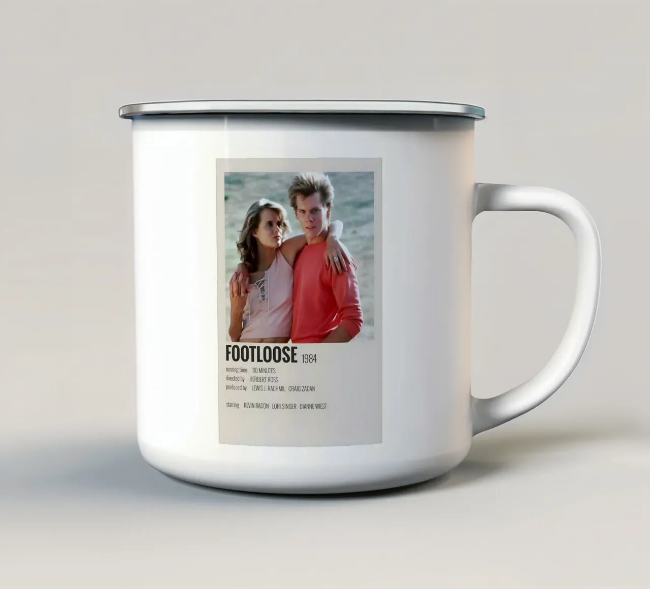FOOTLOOSE 1984 tazza in smalto da MVFminimalist