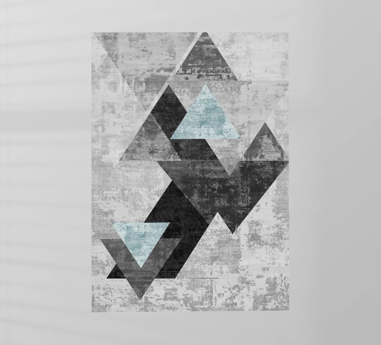 abstract geometric overlapping triangles pellicola backlit da vintageshop