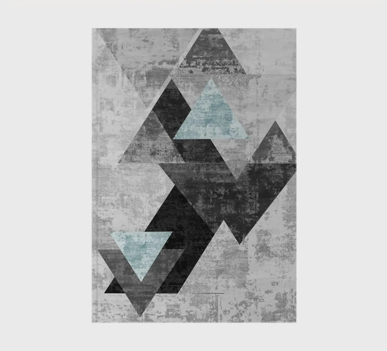 abstract geometric overlapping triangles notebook by vintageshop