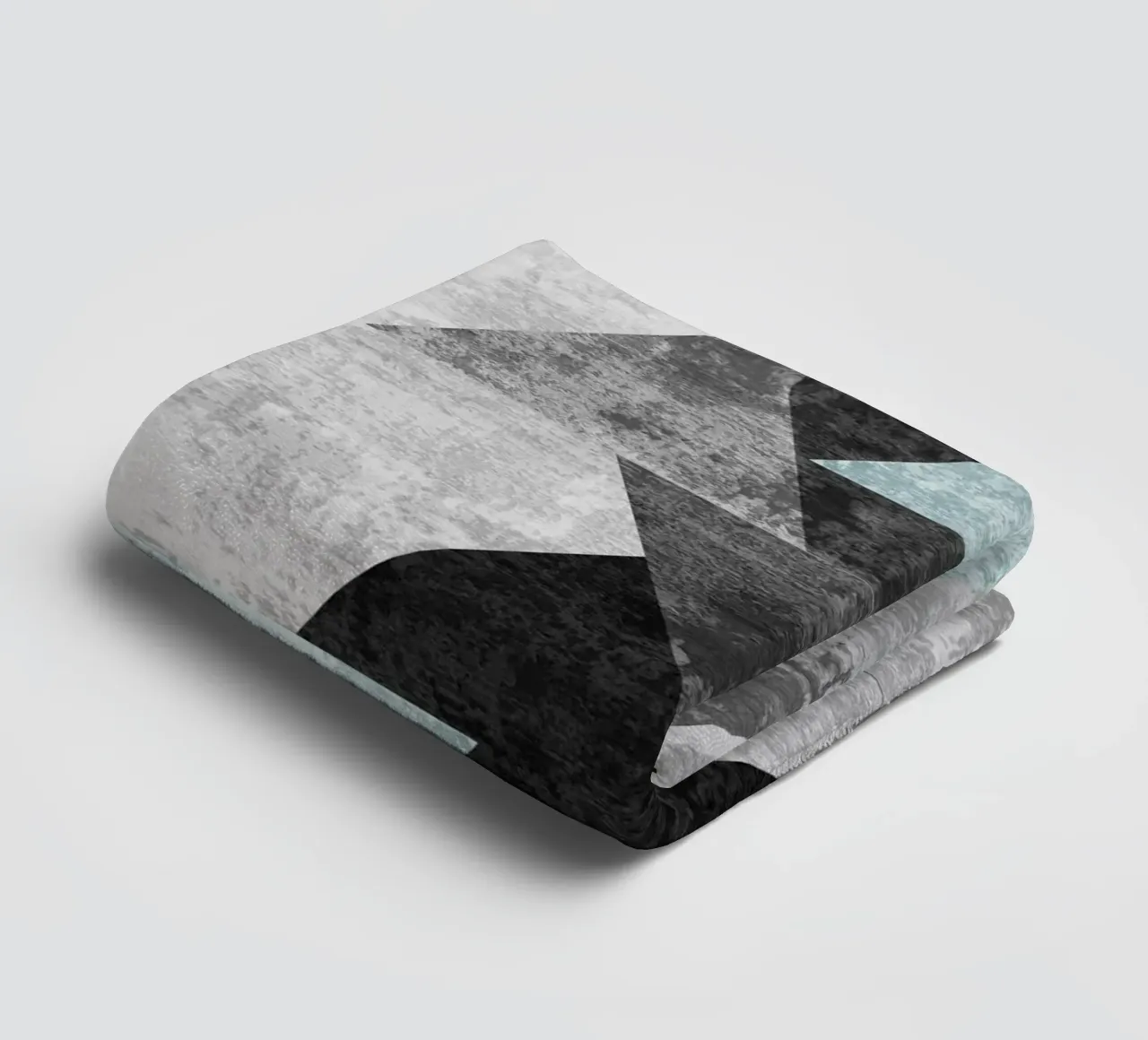 abstract geometric overlapping triangles Handtuch von vintageshop