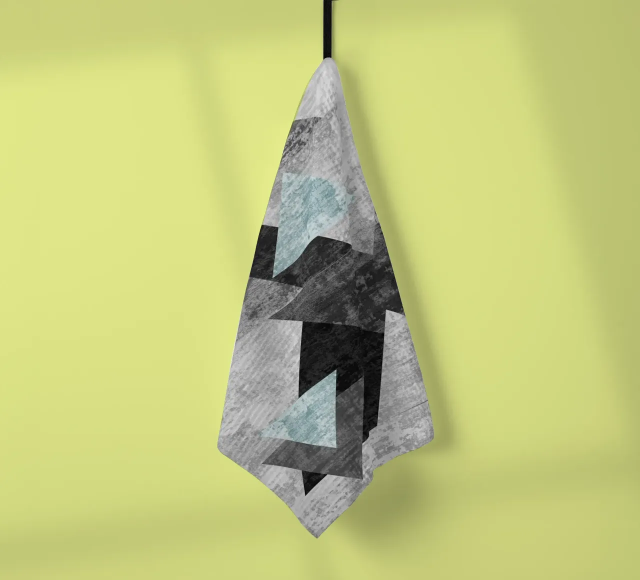 abstract geometric overlapping triangles canovaccio da cucina da vintageshop
