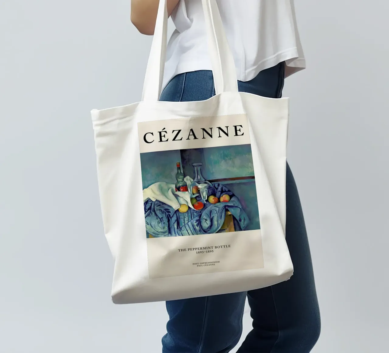 Cézanne - The Peppermint Bottle borsa in juta da Vintage by JUNIQE