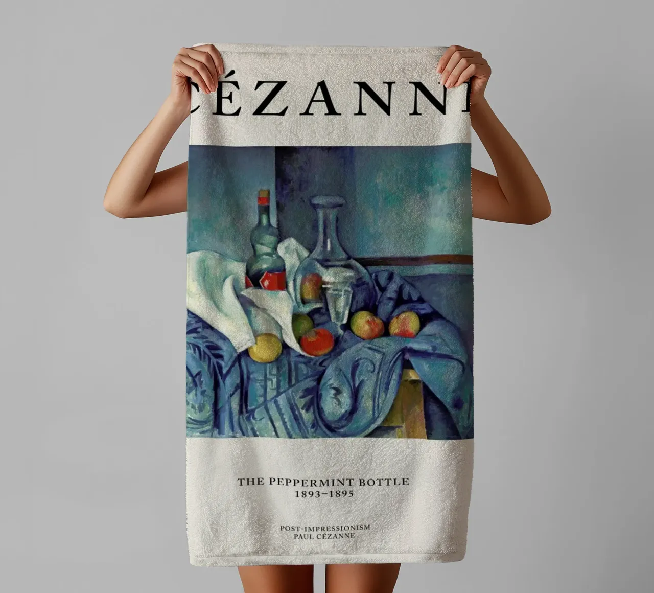 Cézanne - The Peppermint Bottle asciugamano da bagno da Vintage by JUNIQE