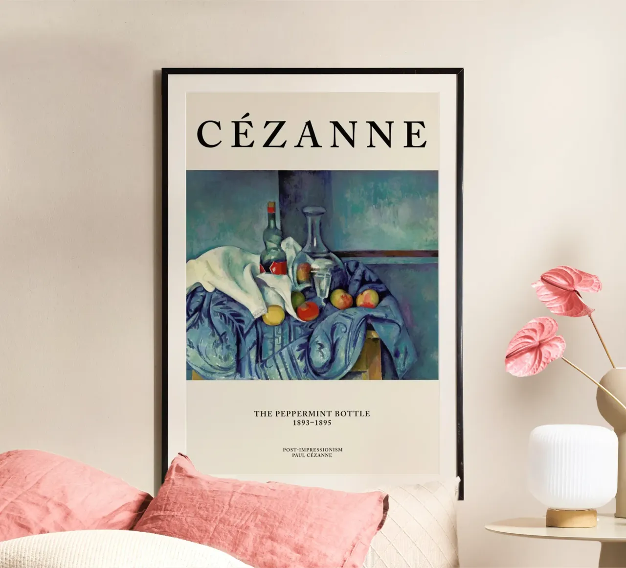Cézanne - The Peppermint Bottle carta hahnemühle da Vintage by JUNIQE