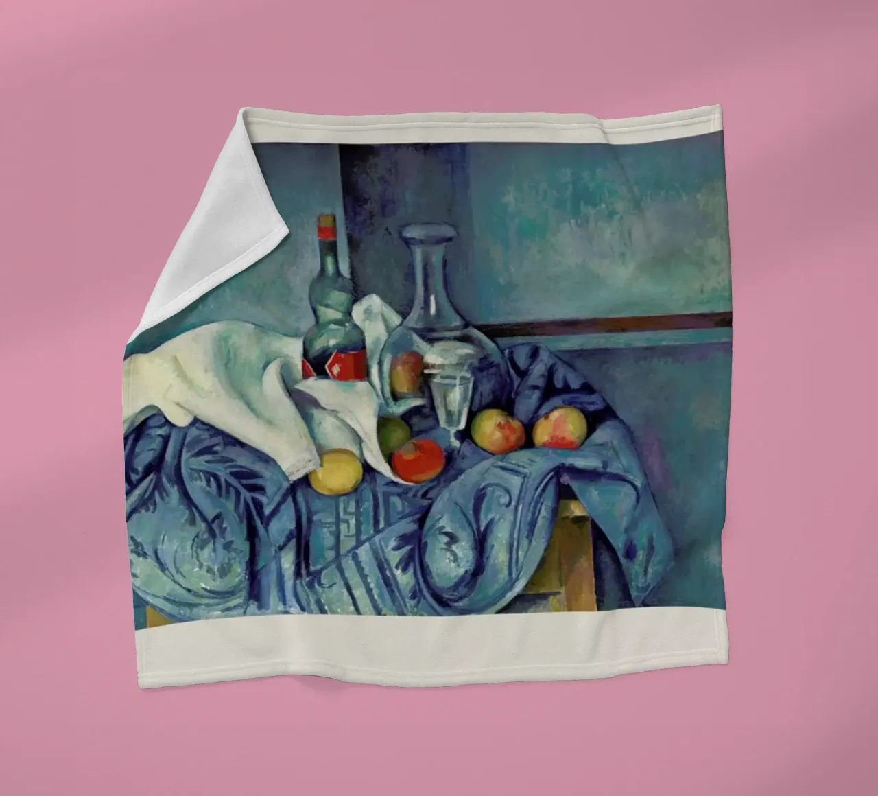 Cézanne - The Peppermint Bottle coperta in pile da Vintage by JUNIQE