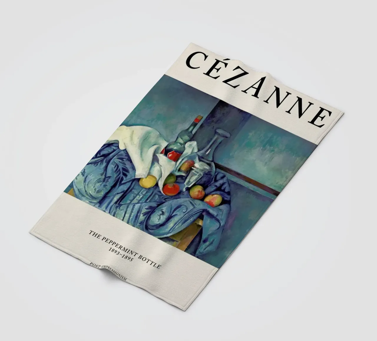 Cézanne - The Peppermint Bottle coperta in pile da Vintage by JUNIQE