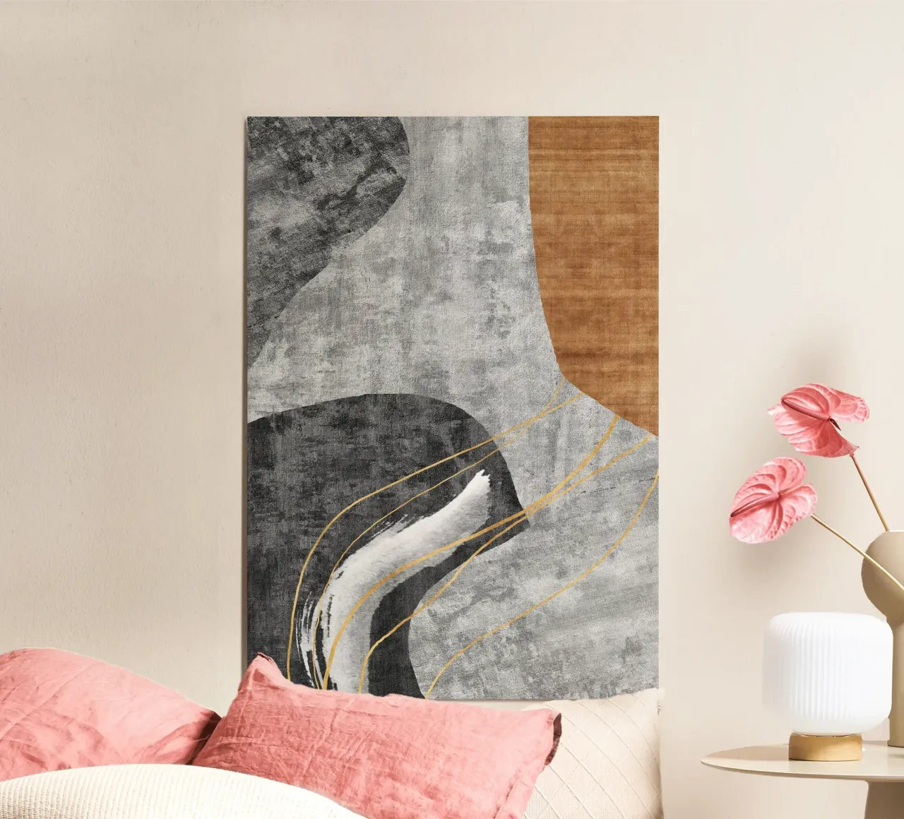 organic abstract shapes alu-dibond by vintageshop