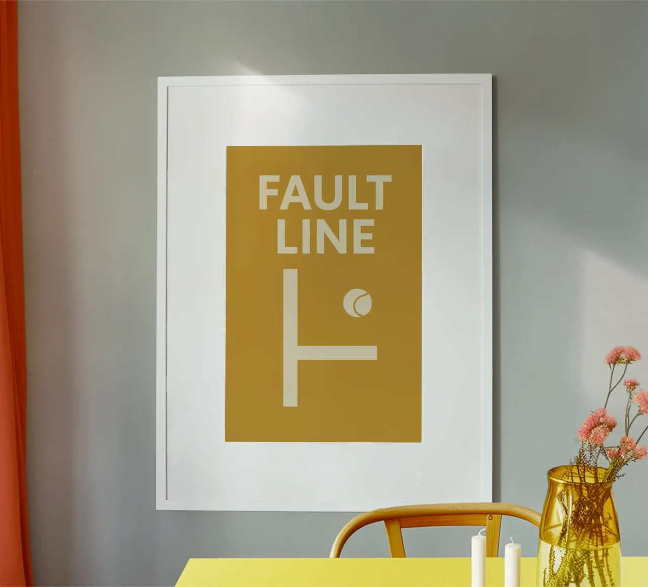 Fault Line poster con telaio in alluminio da treechild