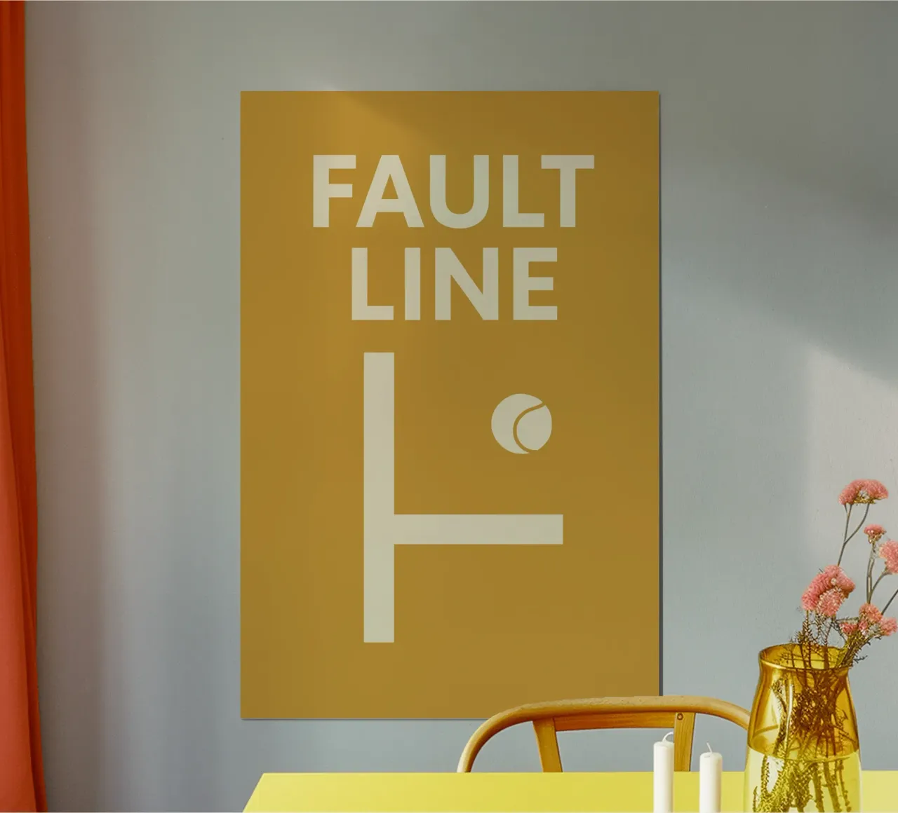 Fault Line poster con telaio in alluminio da treechild