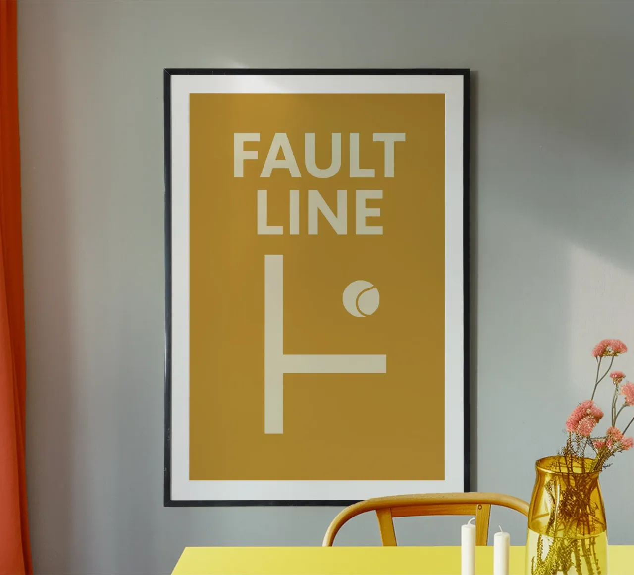 Fault Line poster con telaio in alluminio da treechild