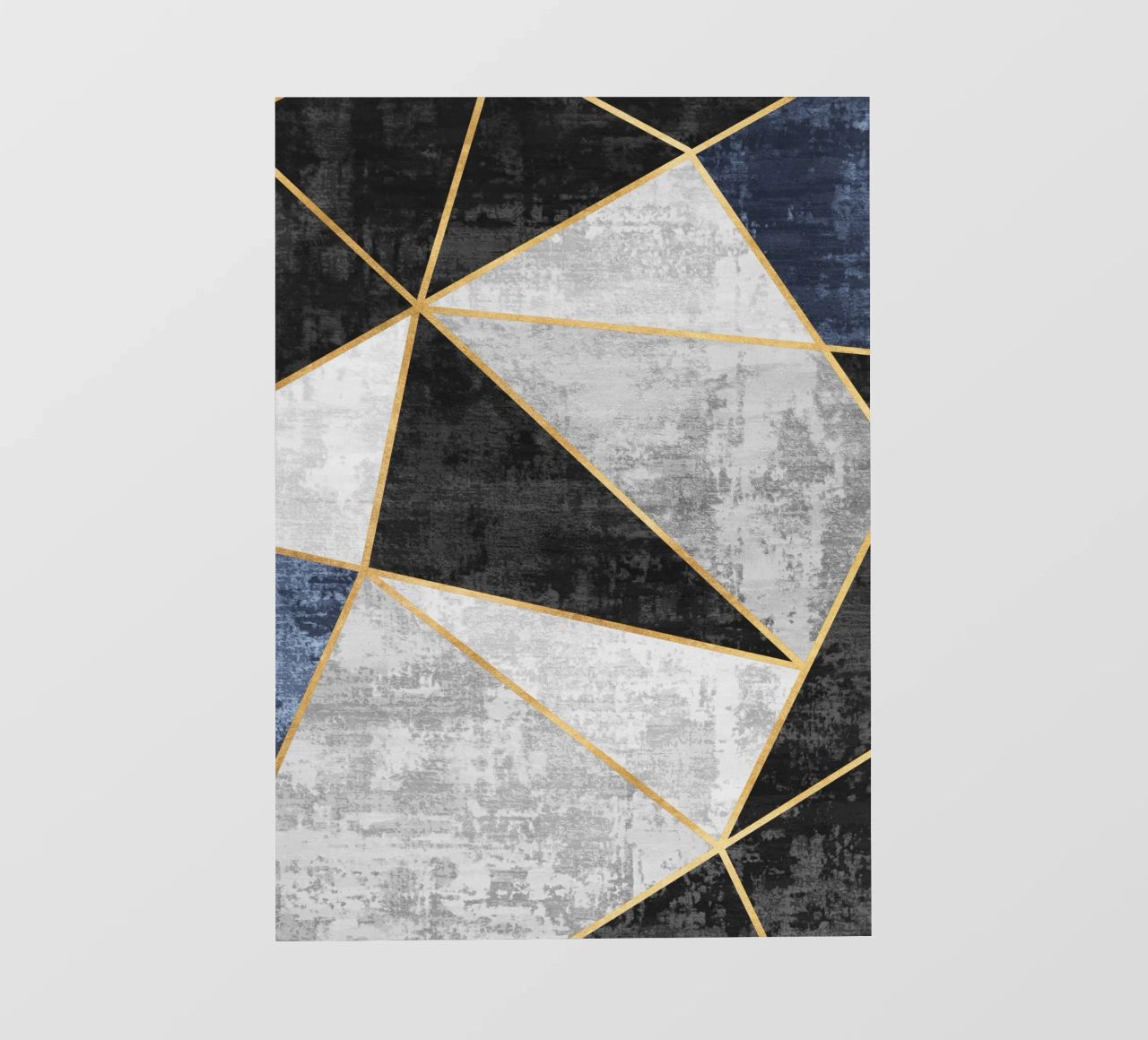 abstract triangles with golden lines pellicola backlit da vintageshop