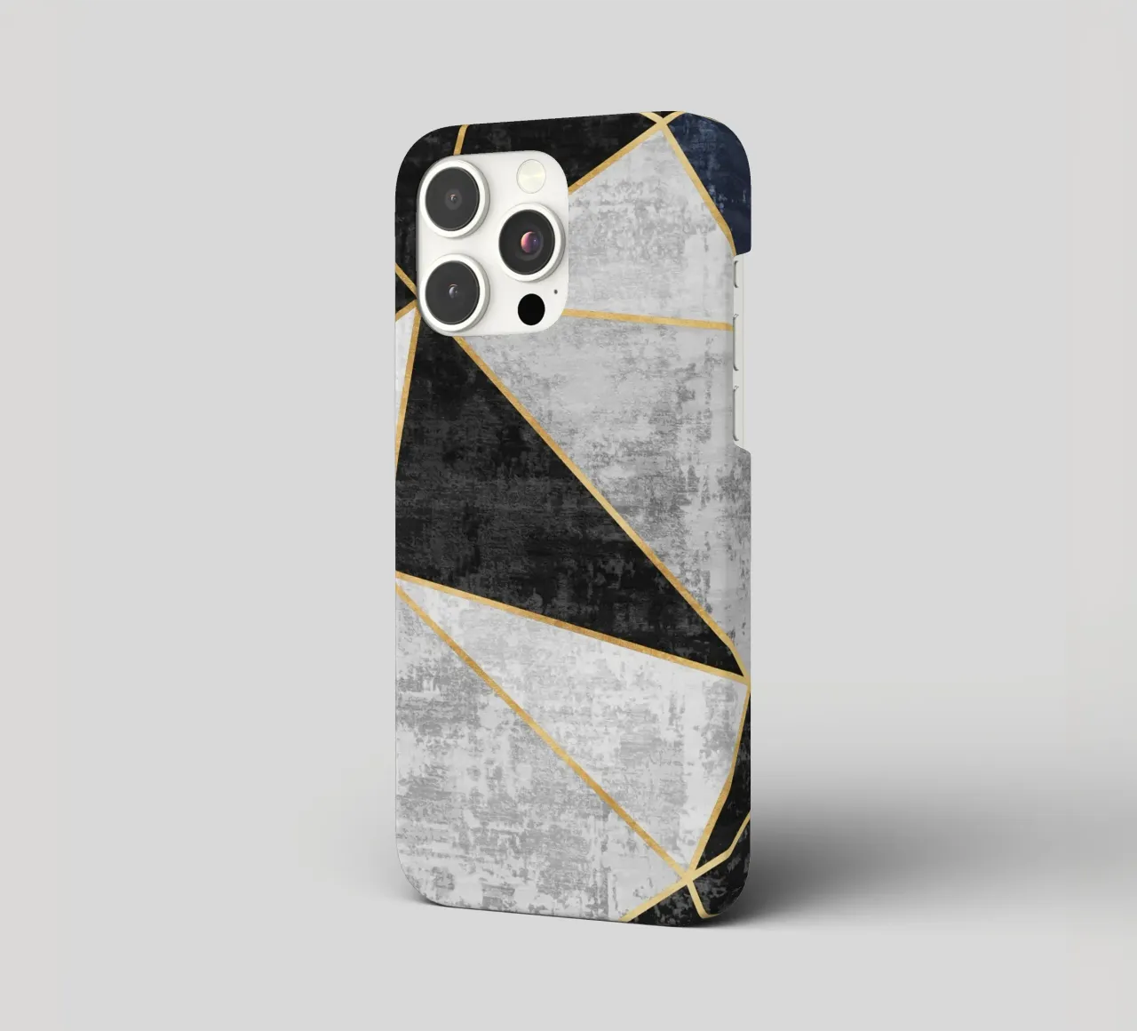 abstract triangles with golden lines cover iphone da vintageshop