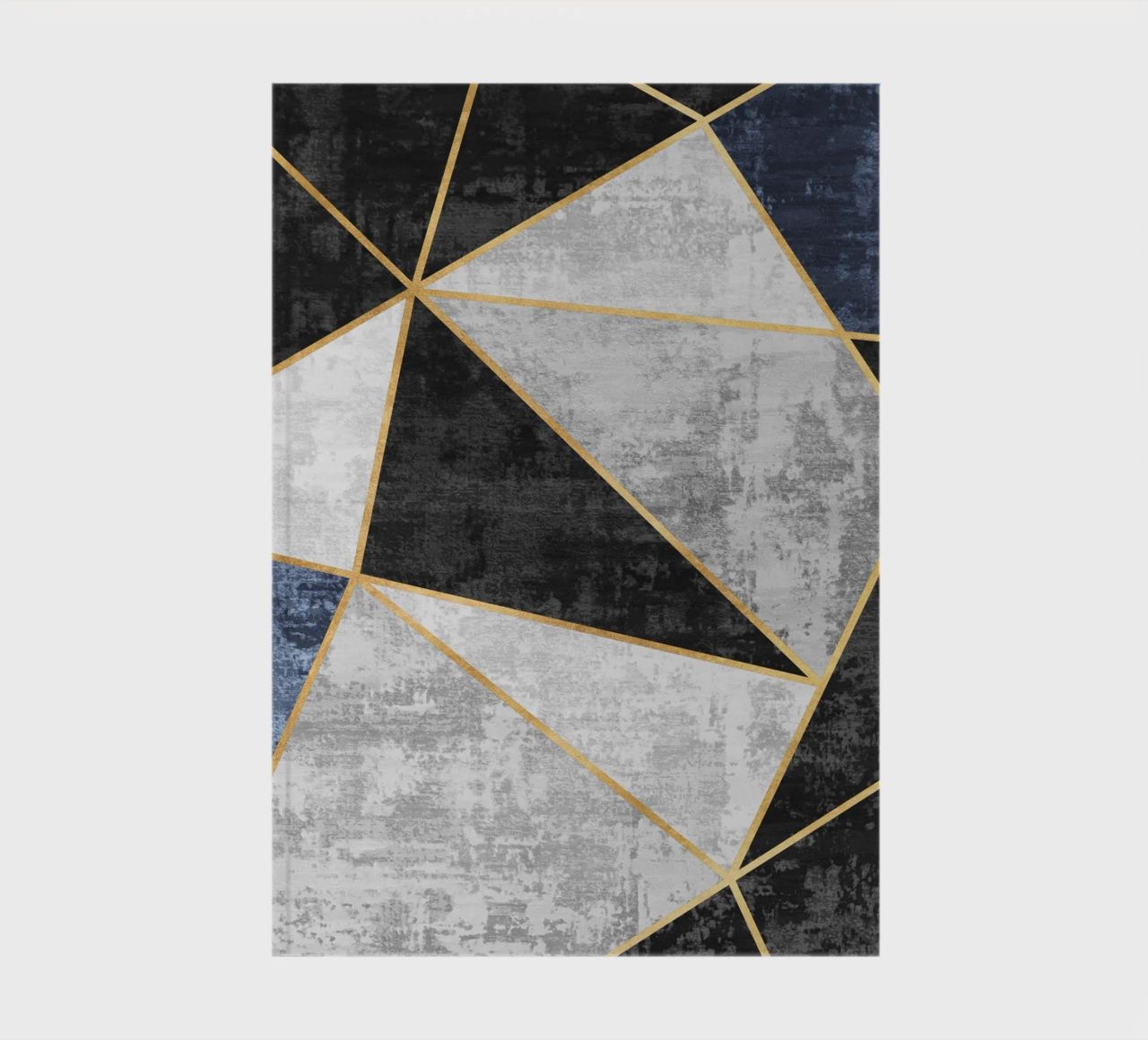 abstract triangles with golden lines diario da vintageshop