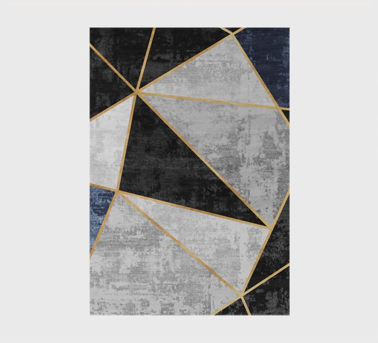 abstract triangles with golden lines diario da vintageshop