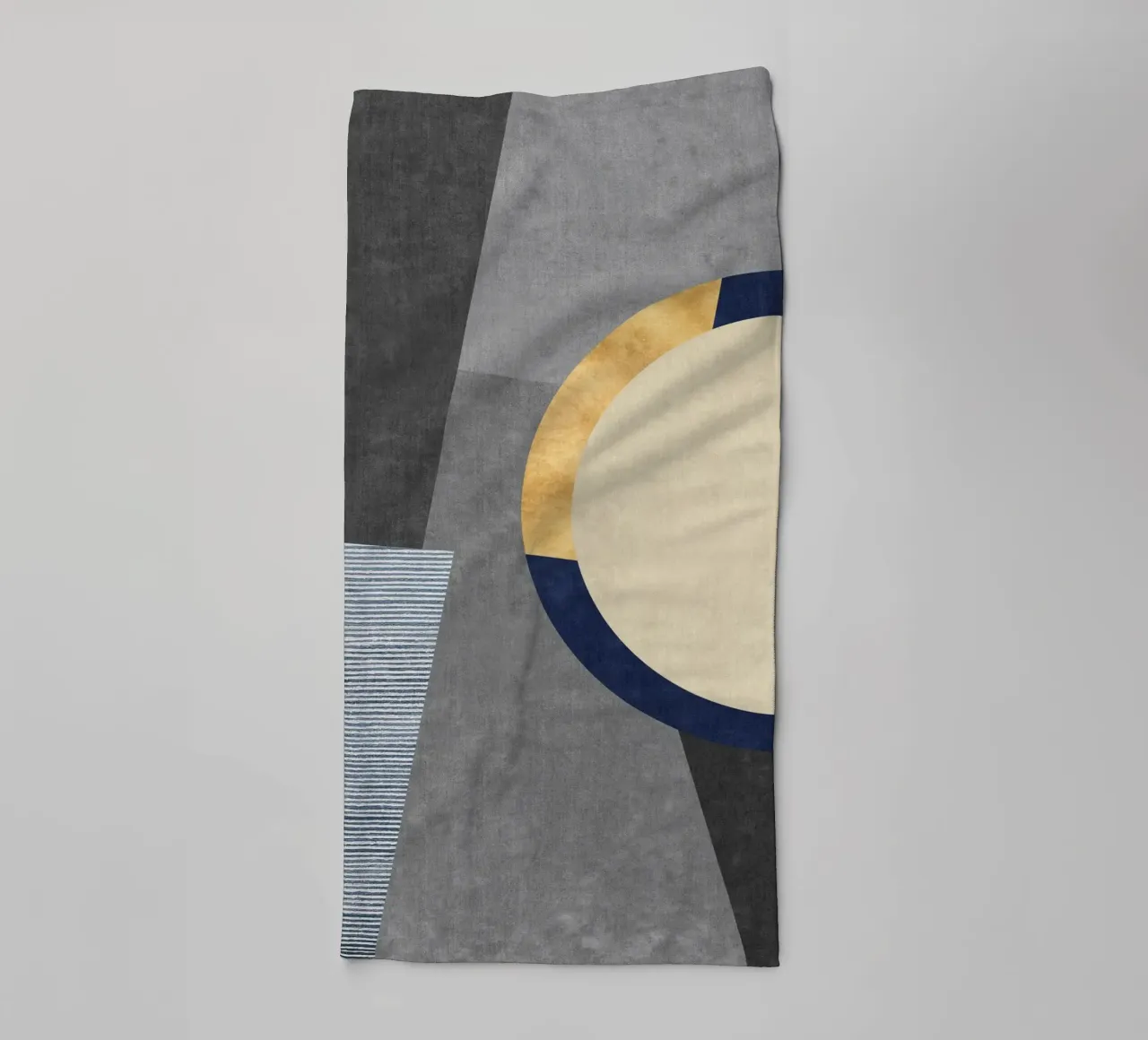 abstract golden half circle asciugamano da bagno da vintageshop