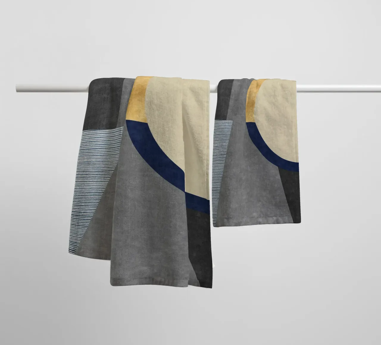 abstract golden half circle asciugamano da bagno da vintageshop