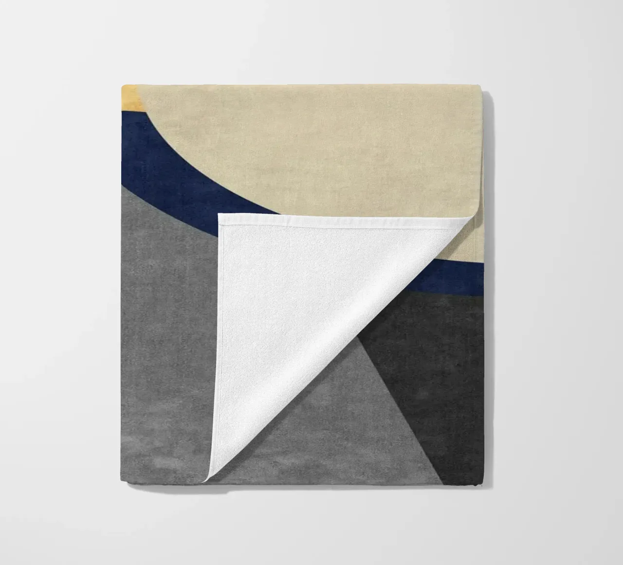 abstract golden half circle telo mare da vintageshop