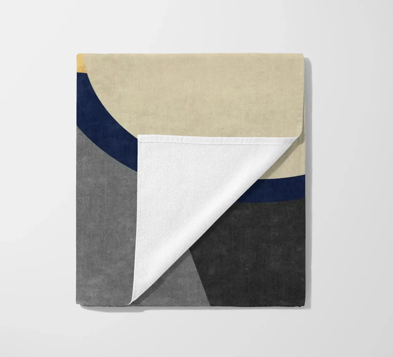 abstract golden half circle telo mare da vintageshop