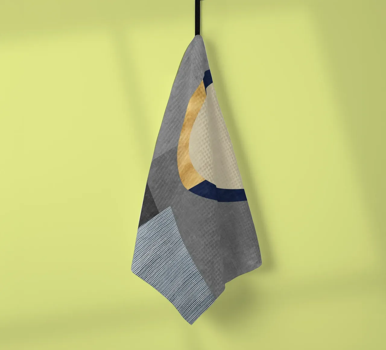 abstract golden half circle canovaccio da cucina da vintageshop