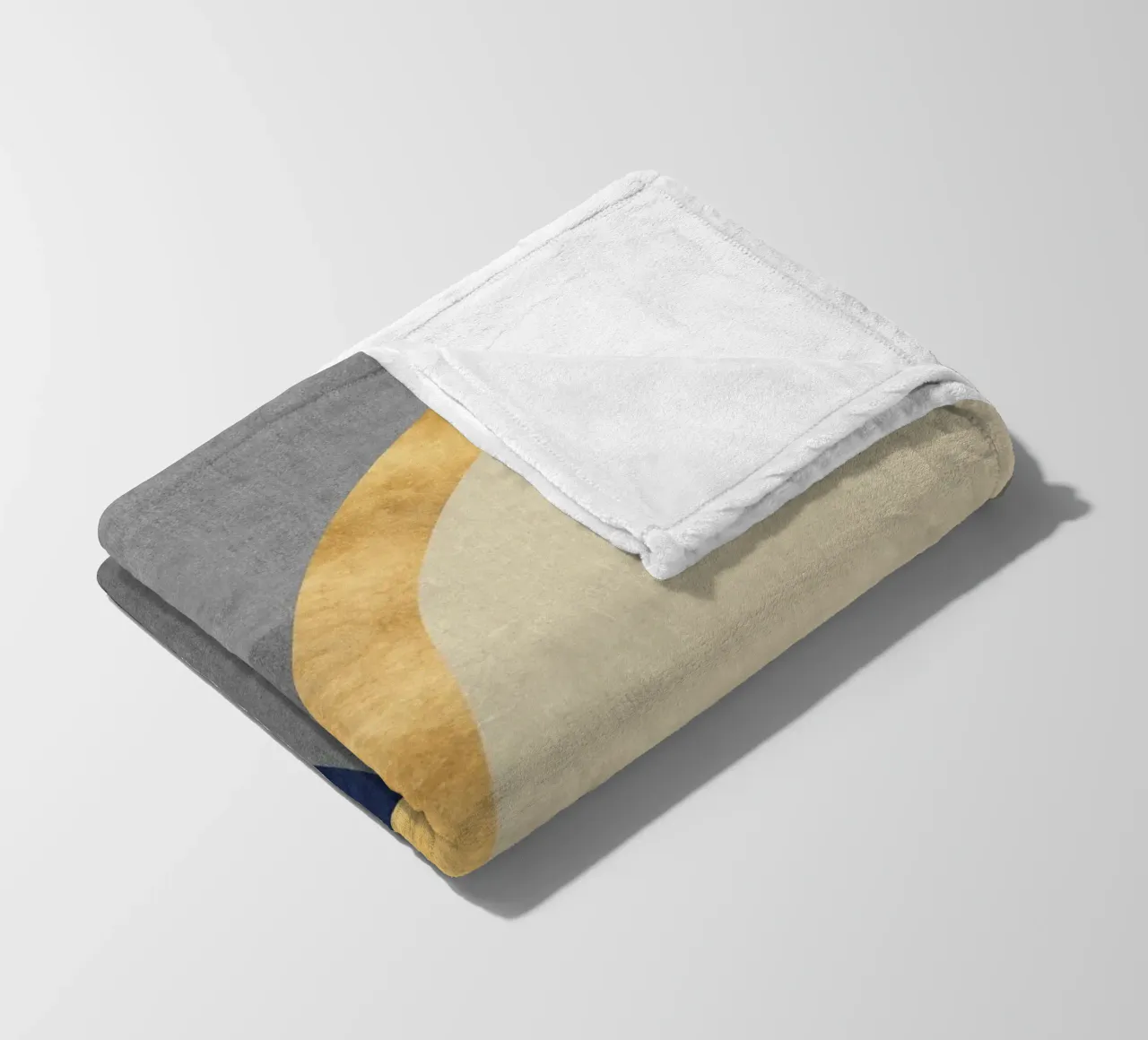 abstract golden half circle coperta in pile da vintageshop
