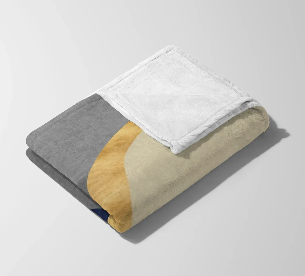 abstract golden half circle coperta in pile da vintageshop