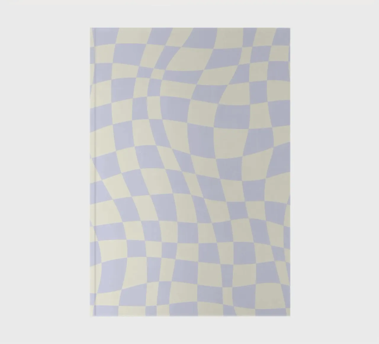 Pastel light purple wavy checker notebook by Little Dean