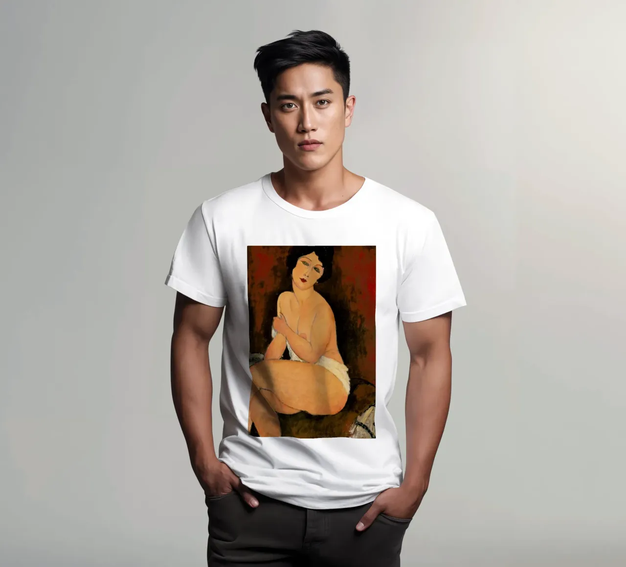 Modigliani - Nude Sitting on a Divan t-shirt da ARTOTHEK