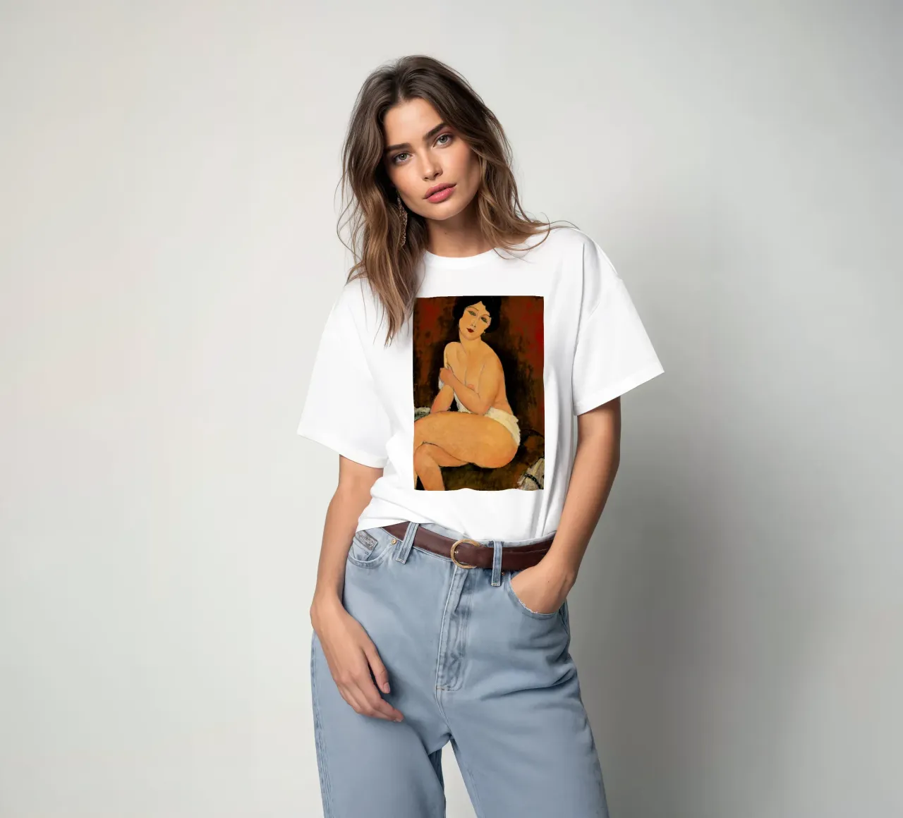 Modigliani - Nude Sitting on a Divan t-shirt da ARTOTHEK