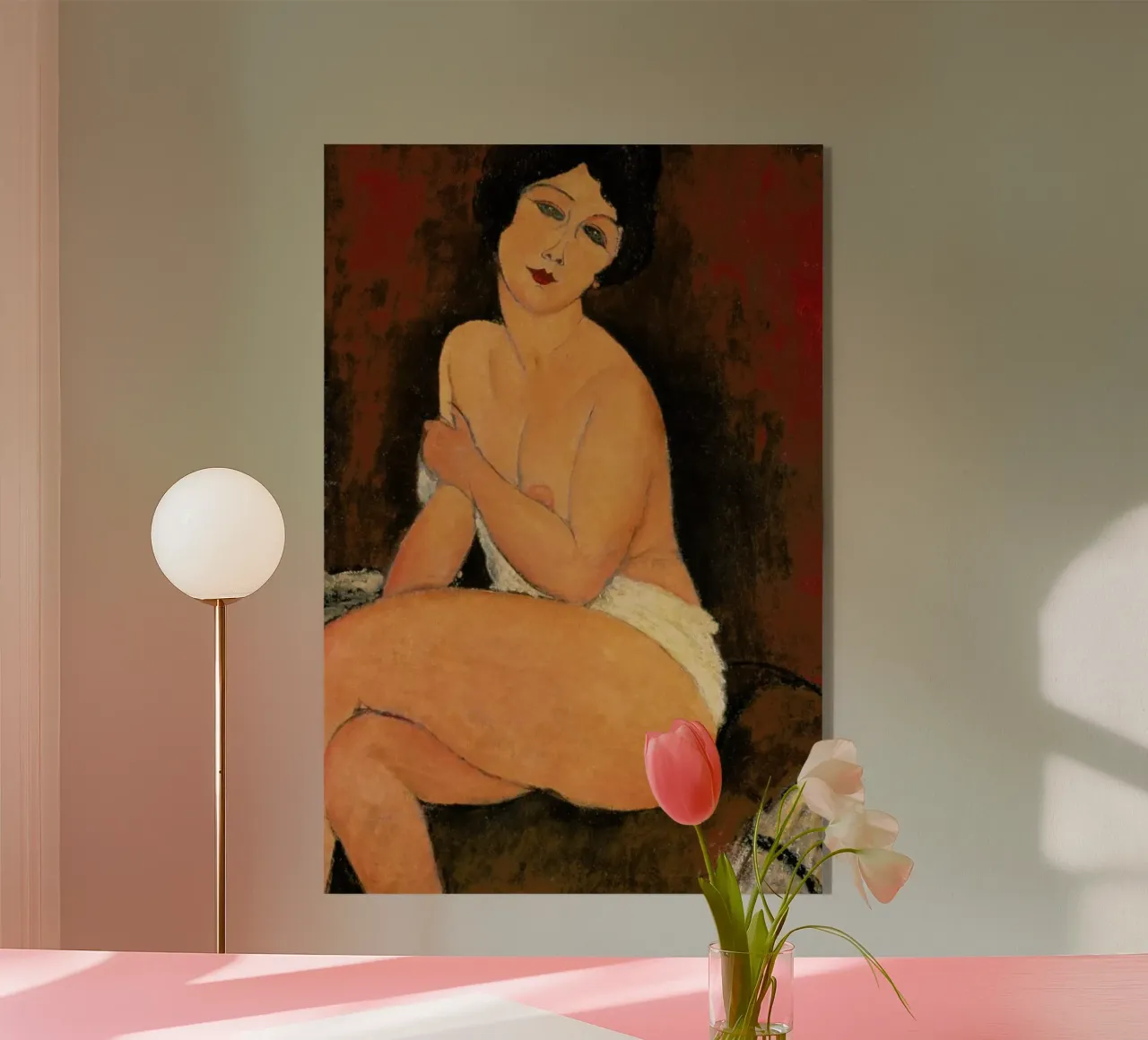 Modigliani - Nude Sitting on a Divan metacrilato de ARTOTHEK