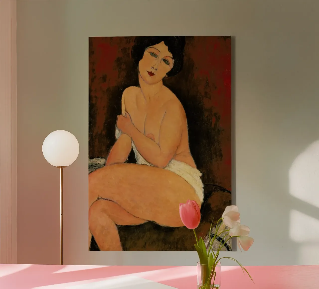 Modigliani - Nude Sitting on a Divan tela da ARTOTHEK