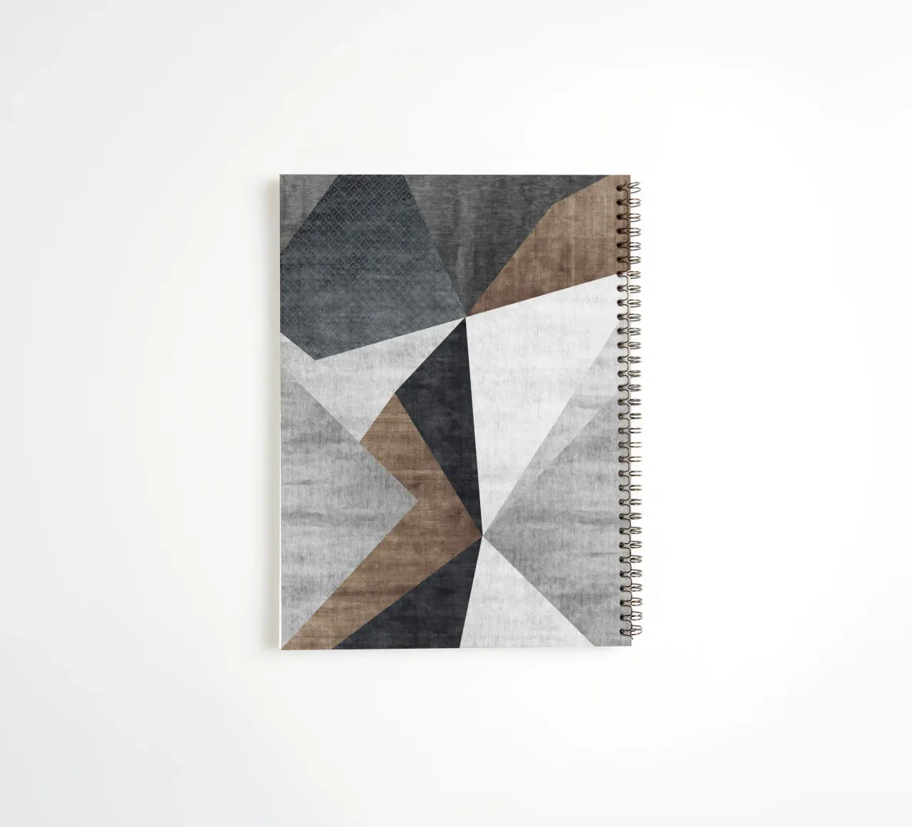 abstract geometric shapes spiral notebook by vintageshop