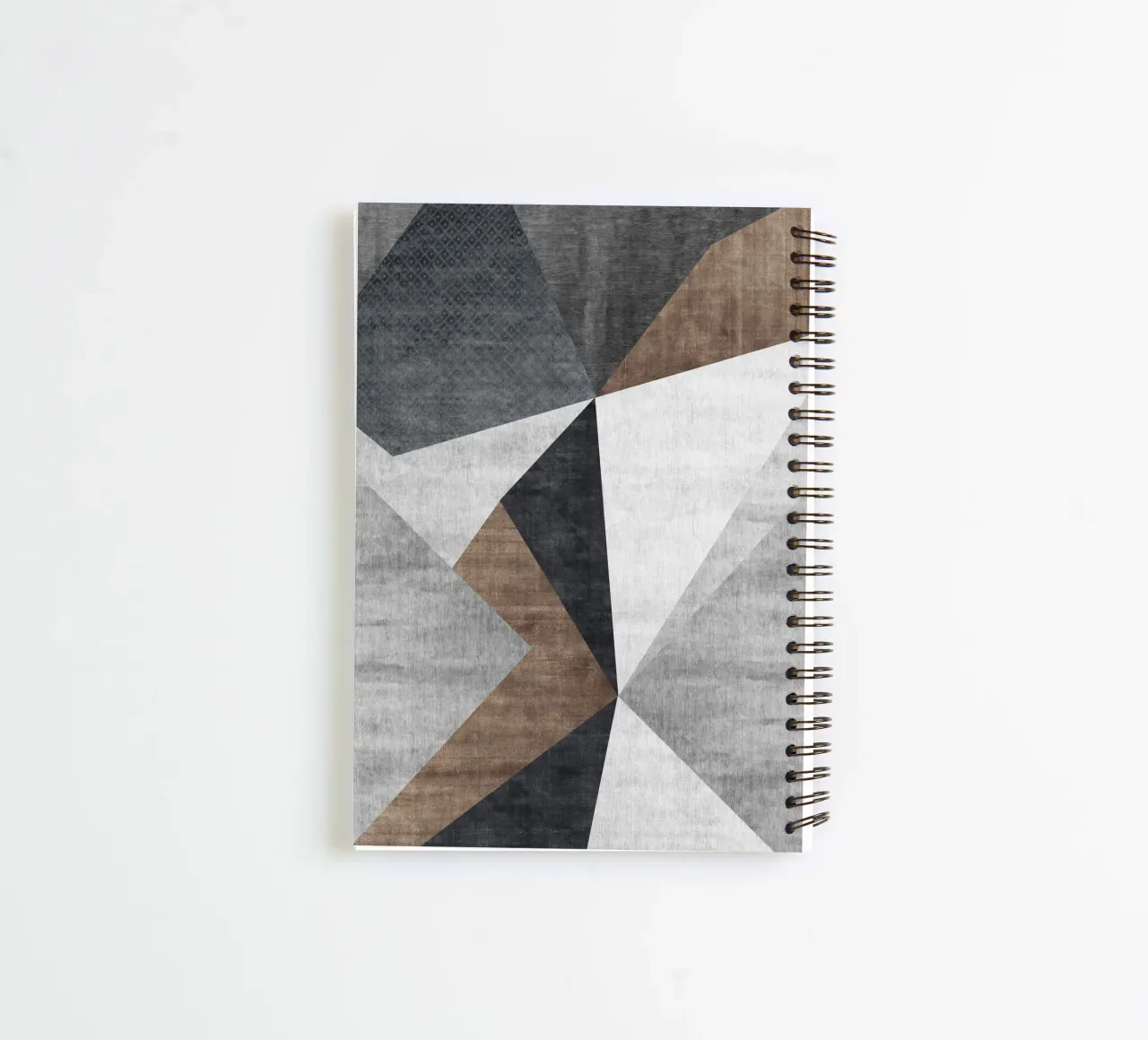 abstract geometric shapes spiral notebook by vintageshop