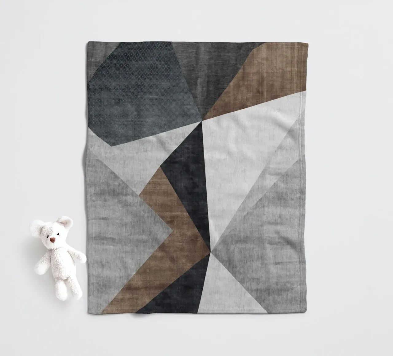 abstract geometric shapes coperta in pile da vintageshop