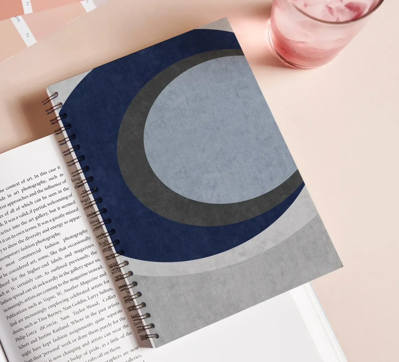 abstract geometric shapes circles diario ad anelli da vintageshop