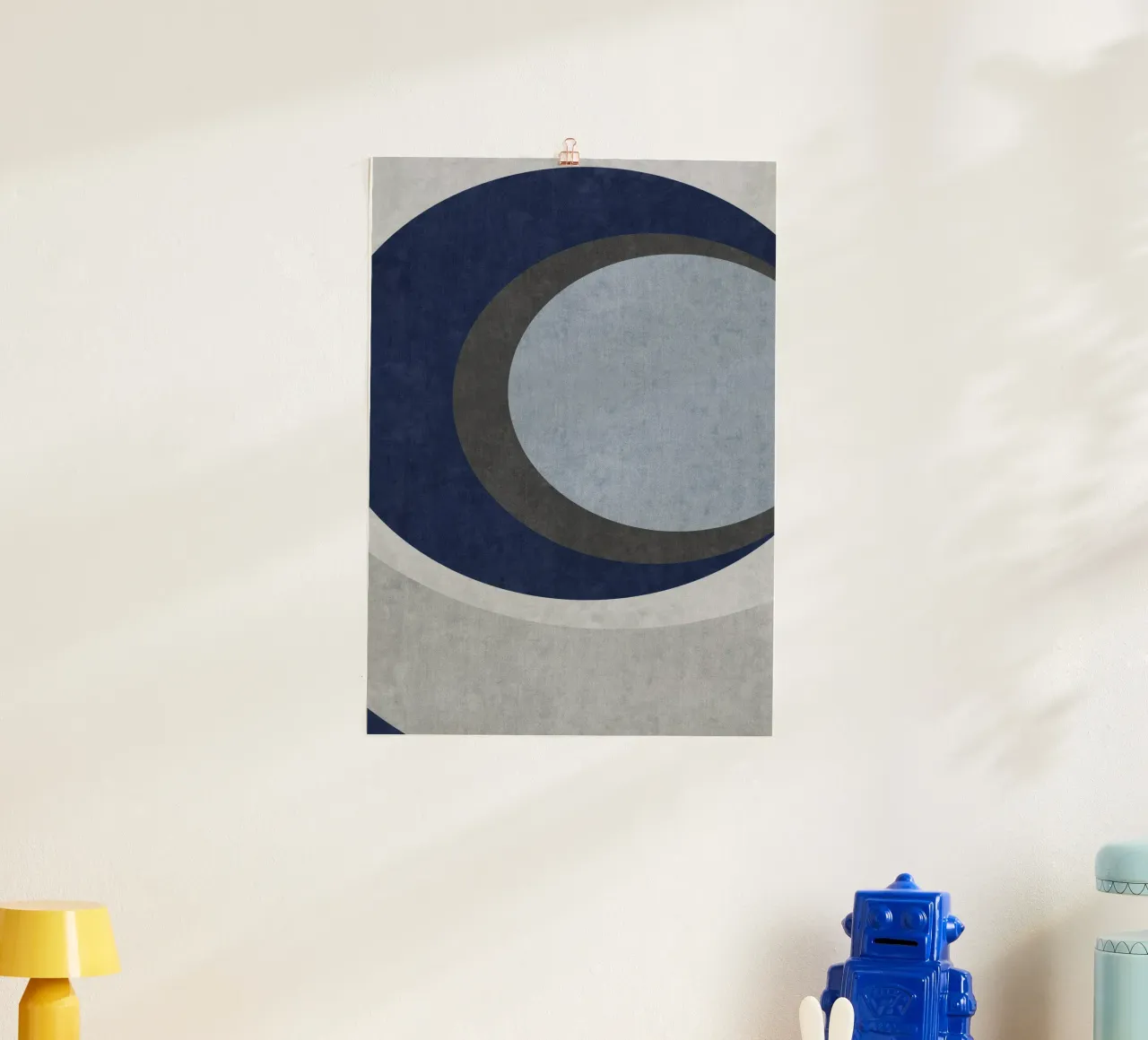 abstract geometric shapes circles poster da vintageshop