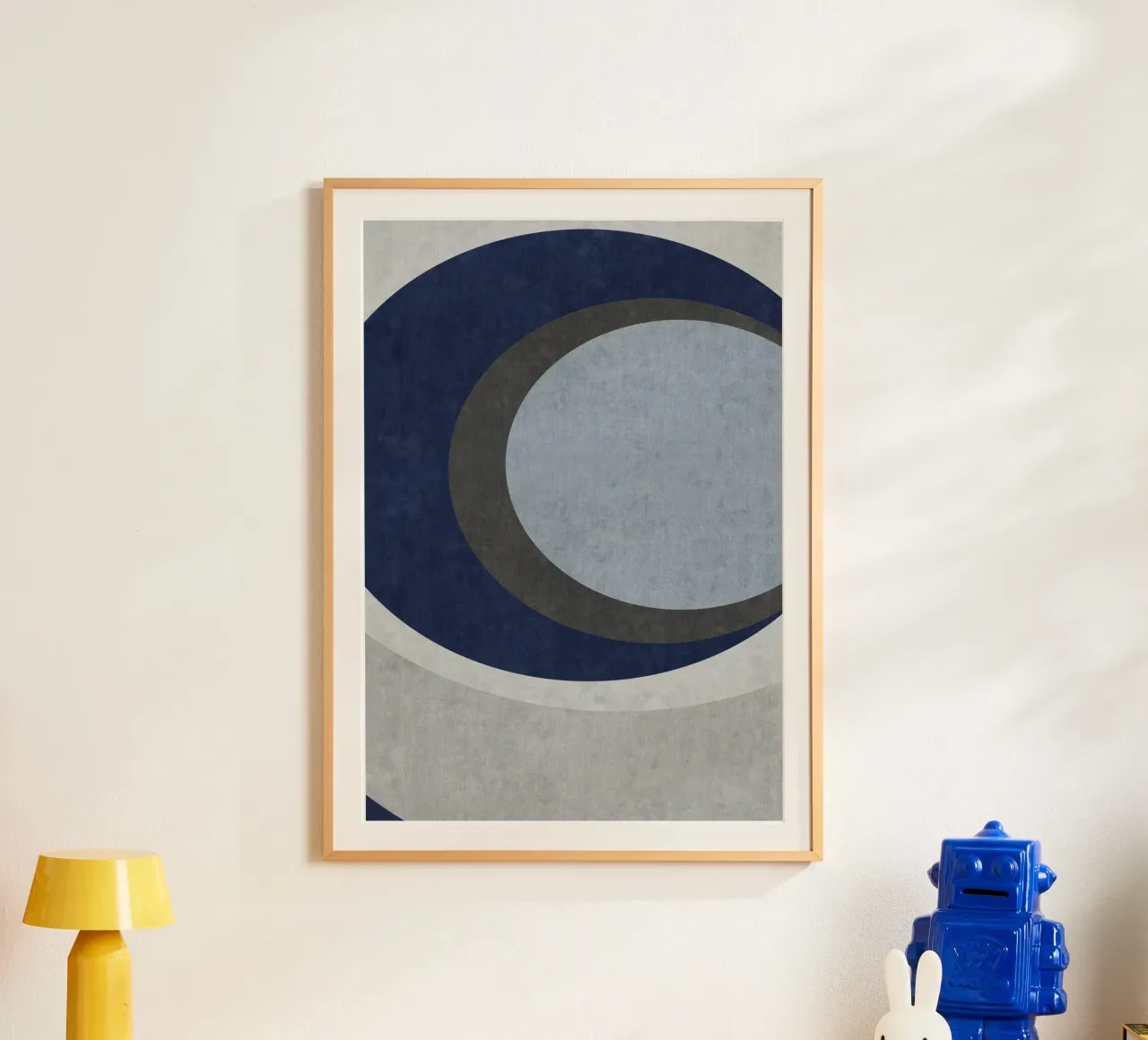 abstract geometric shapes circles poster da vintageshop