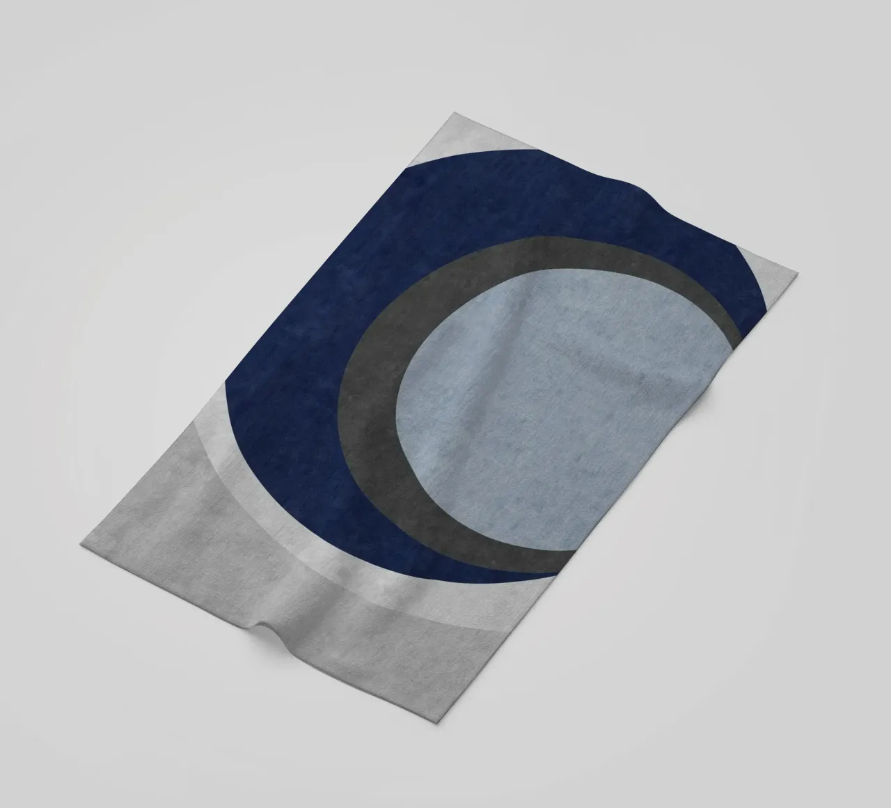 abstract geometric shapes circles telo mare da vintageshop