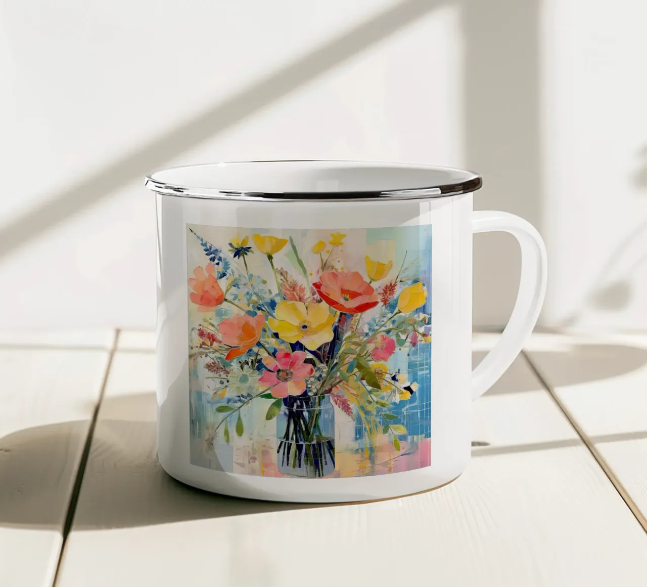 Arte da parete di Imagine tazza in smalto da Imagine